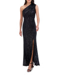 VINCE CAMUTO
Sequin One-Shoulder Gown Black Sz 6 $248