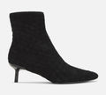 Rag & Bone Leather Rio Mid Bootie in Black Sz 38 $625
