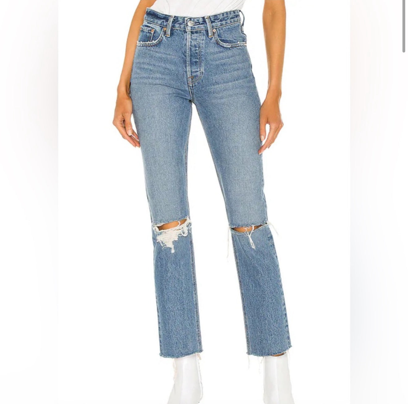 GRLFRND Karolina High Rise
Straight Crop Jeans in The Valley Sz 27
$215