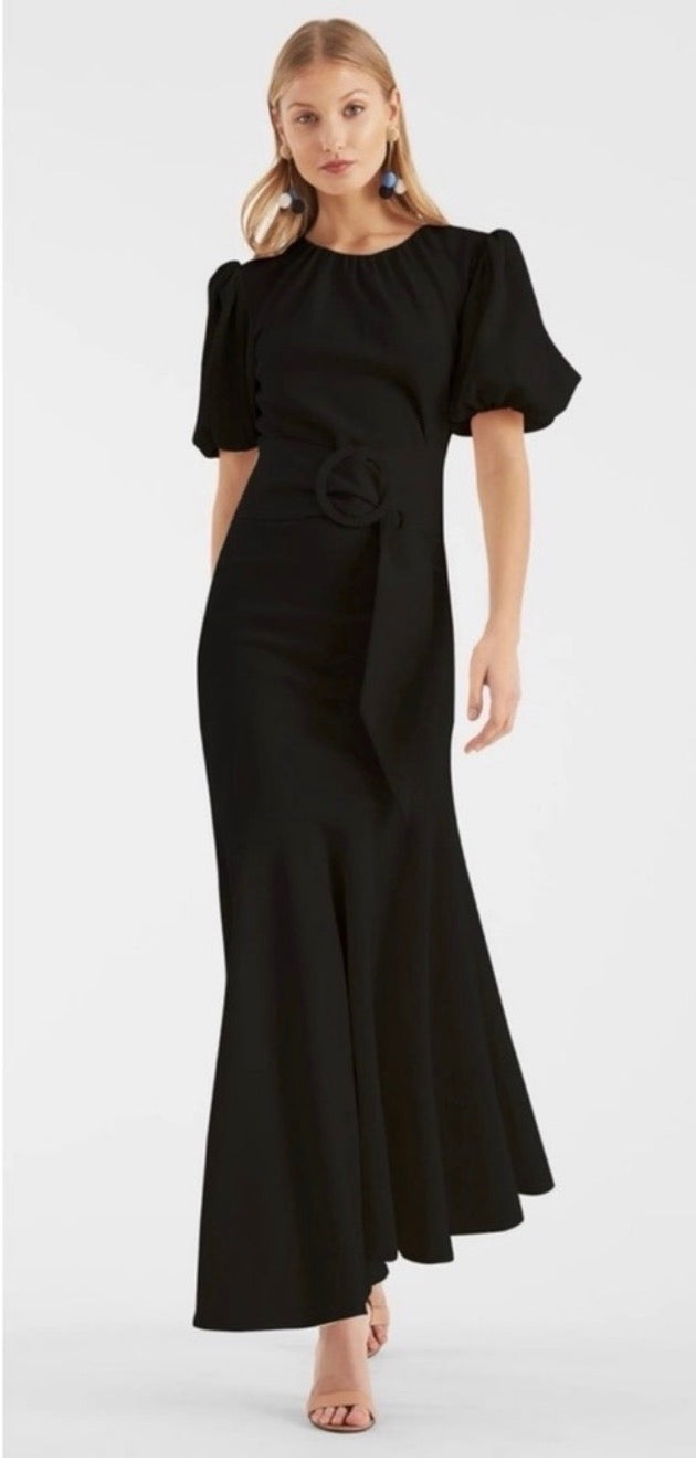 Sachin + Babi Camila Crepe
Ruched Mermaid Dress Black Sz 8 $650
