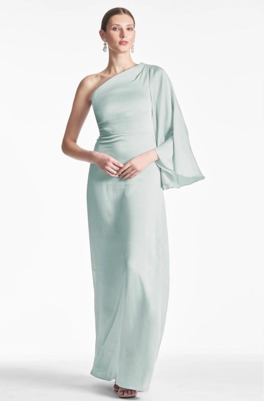 Sachin & Babi Keely One-Shoulder
Jade Gown Size 10 $325