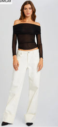 SER.O.YA Margot Mid Rise Slouchy Boyfriend Cuffed Jeans Off White Sz 28
$348