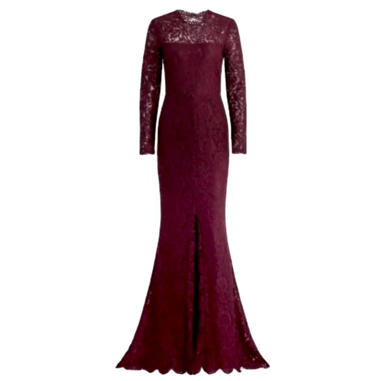 Rachel Zoe Angie Fig Purple Lace Open Back Long Sleeve Gown
Dress Sz 0 $525