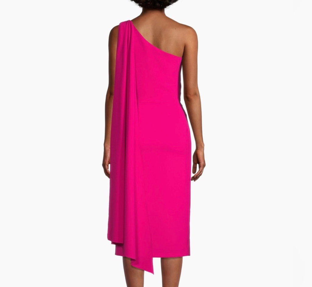 Sachin & Babi
Miranda One-Shoulder Sash Midi-Dress in Passionfruit Sz 6 $495