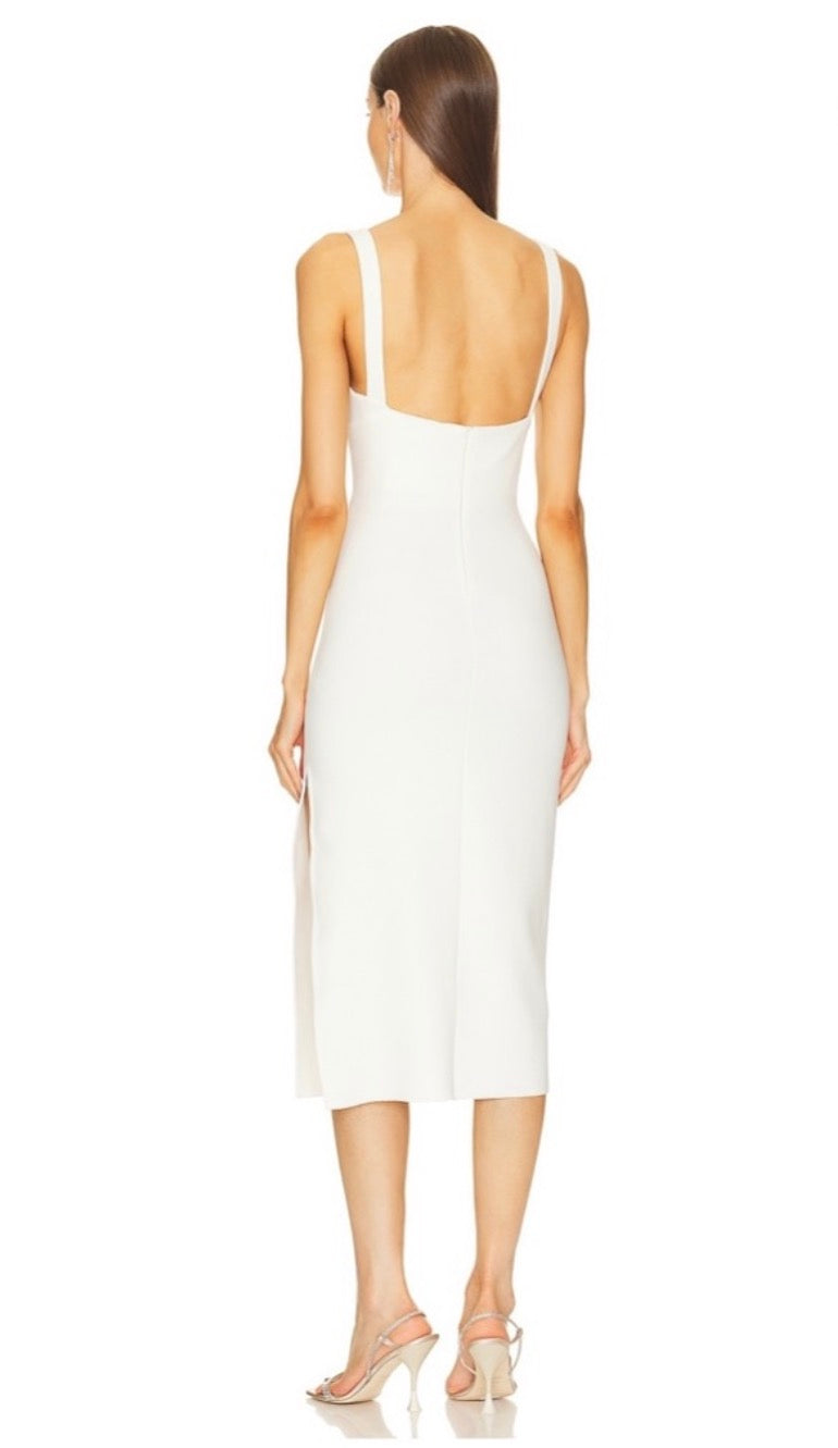 Amanda Uprichard Nelly Dress in Ivory Sz Medium $248