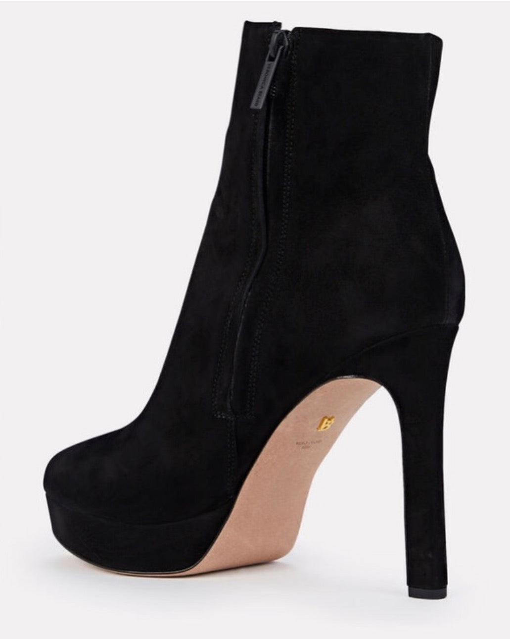 Veronica Beard Dali Suede Platform Ankle Boots, Black Size 8.5 $550