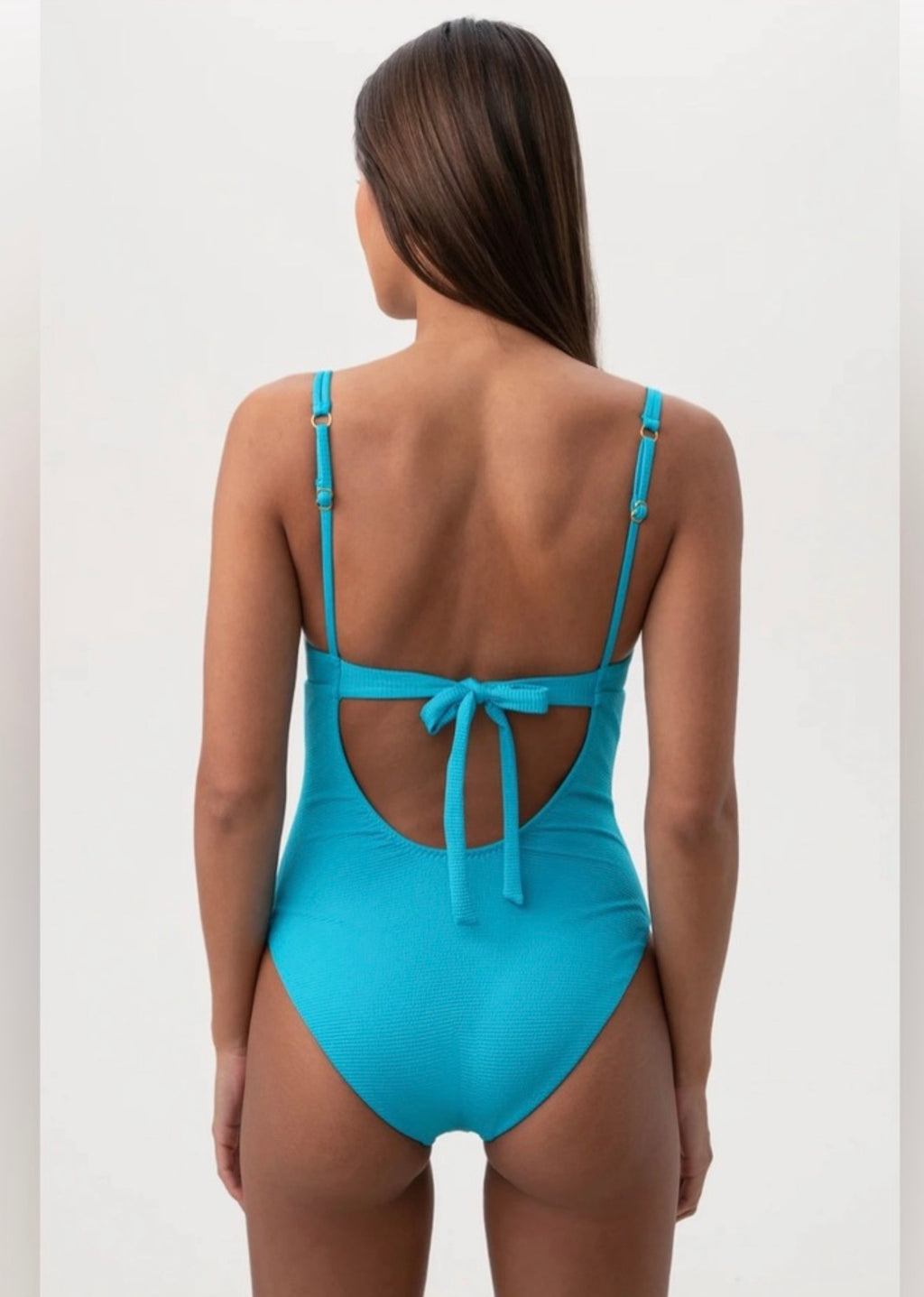 Trina Turk Ripple Rib
Underwire Bra
One Piece Swimsuit Atmosphere Sz 10$162