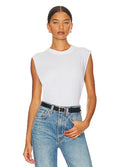 ENZA COSTA Cashmere Easy Vest in White Sz Large $195