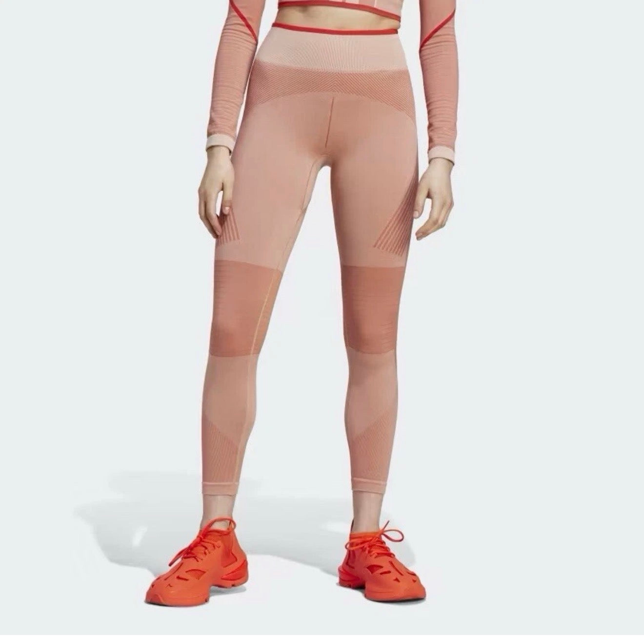Adidas by Stella McCartney Women's TrueStrength Seamless Yoga
7/8 Leggings Color: Magic Earth / Soft Almond / Burnt Cayenne XS $150