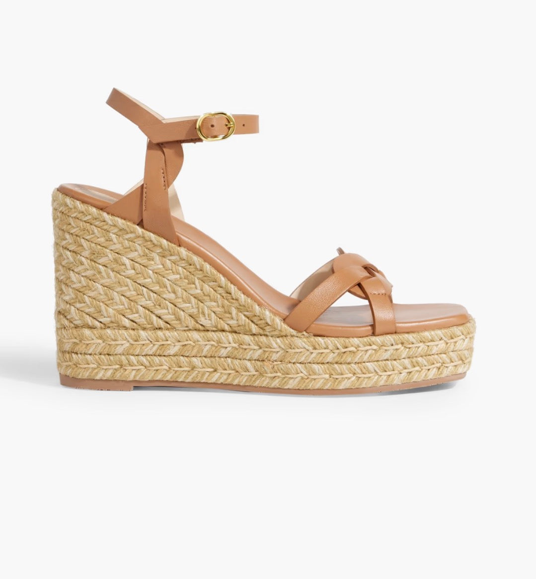 STUART WEITZMAN
Braided Leather Espadrille Wedge
Sandals In Tan Sz 10 $425