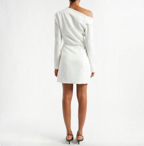 A.L.C.
Women's Skyla One-Shoulder Long Sleeve Dress in Daikon Sz 2