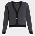 Theory Blanket Stitch Merino Wool
Cardigan Gray/ Black Sz Large $495