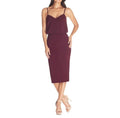 Dress the Population Alondra
Bubble Hem
Blouson Top Midi Dress in Burgundy Sz Small $149
