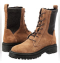 Geox Iridea Respira Brown Suede Combat boots Sz 38 $170