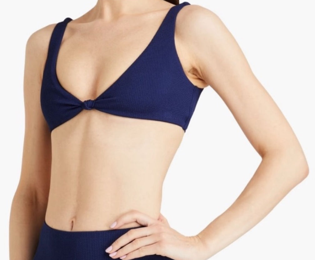 Melissa Odabash New
Hamptons Navy Ridges Bikini Top sz
Small $169