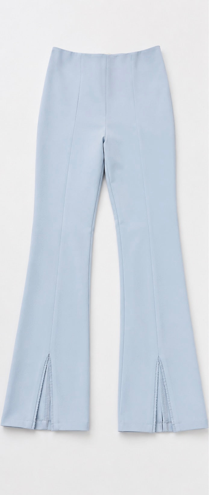 CINQ À SEPT Powder Blue Front Slit Flare Pants Sz 4