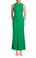 The Kooples Green Ribbed Knit Sleeveless Bodycon Maxi Dress French Sz Size 2 US Size 4/6 NWT $325