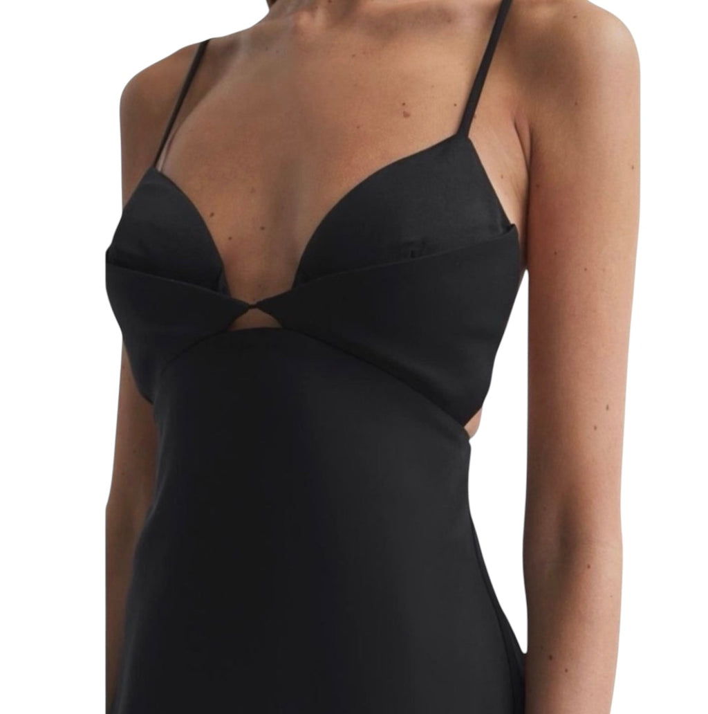 Reiss Rochelle Strappy Midi
Dress in Black Sz 2