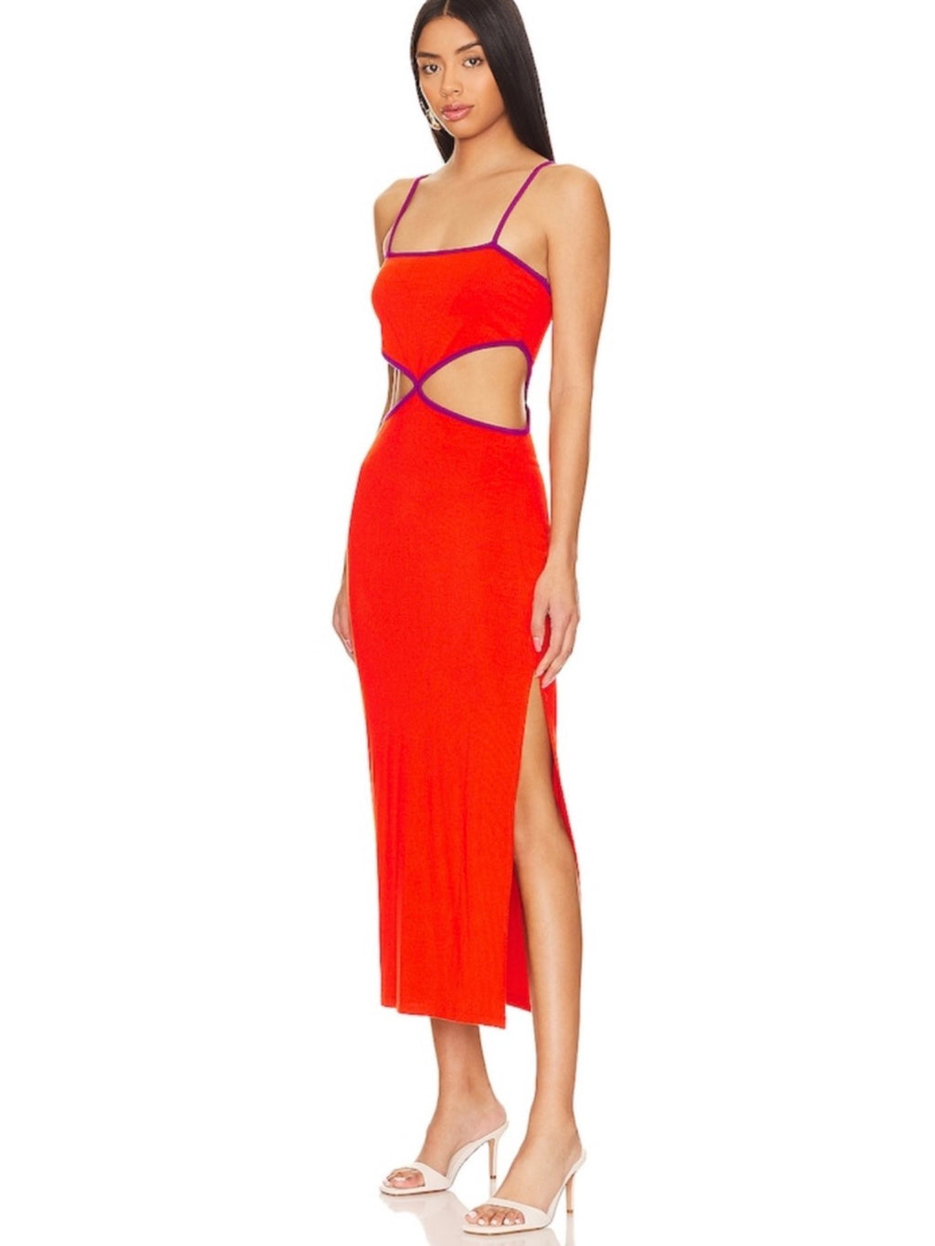 L*Space Libra Dress in Pimento & Berry Sz Large $139