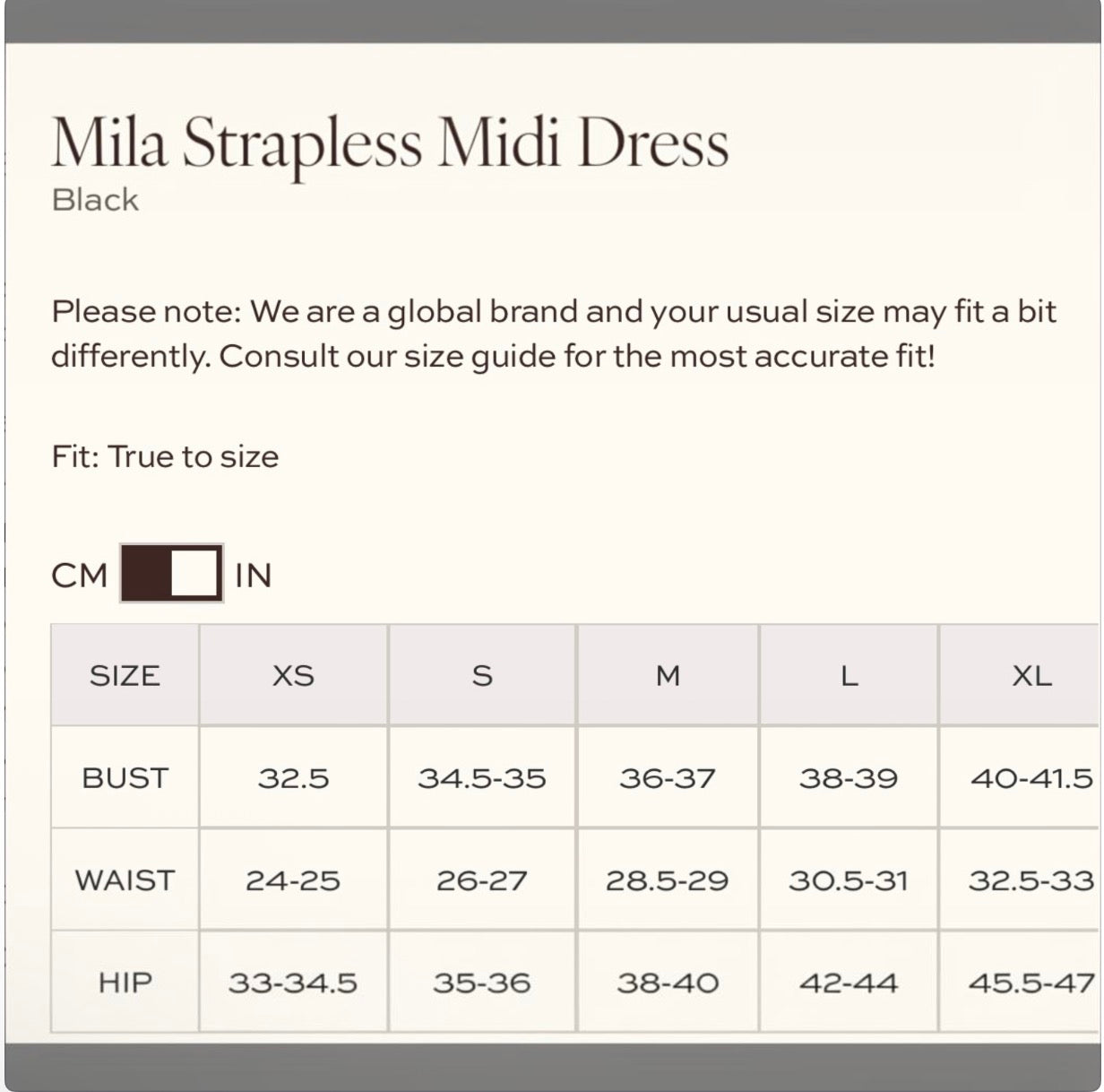 Petal & Pup Mila Strapless Midi Dress Black Size Medium
