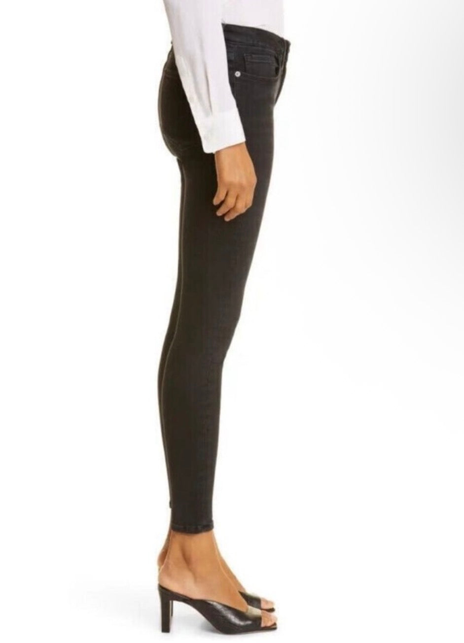 FRAME Women's Le One Skinny
Jeans Black Size 1 fits size 25-28