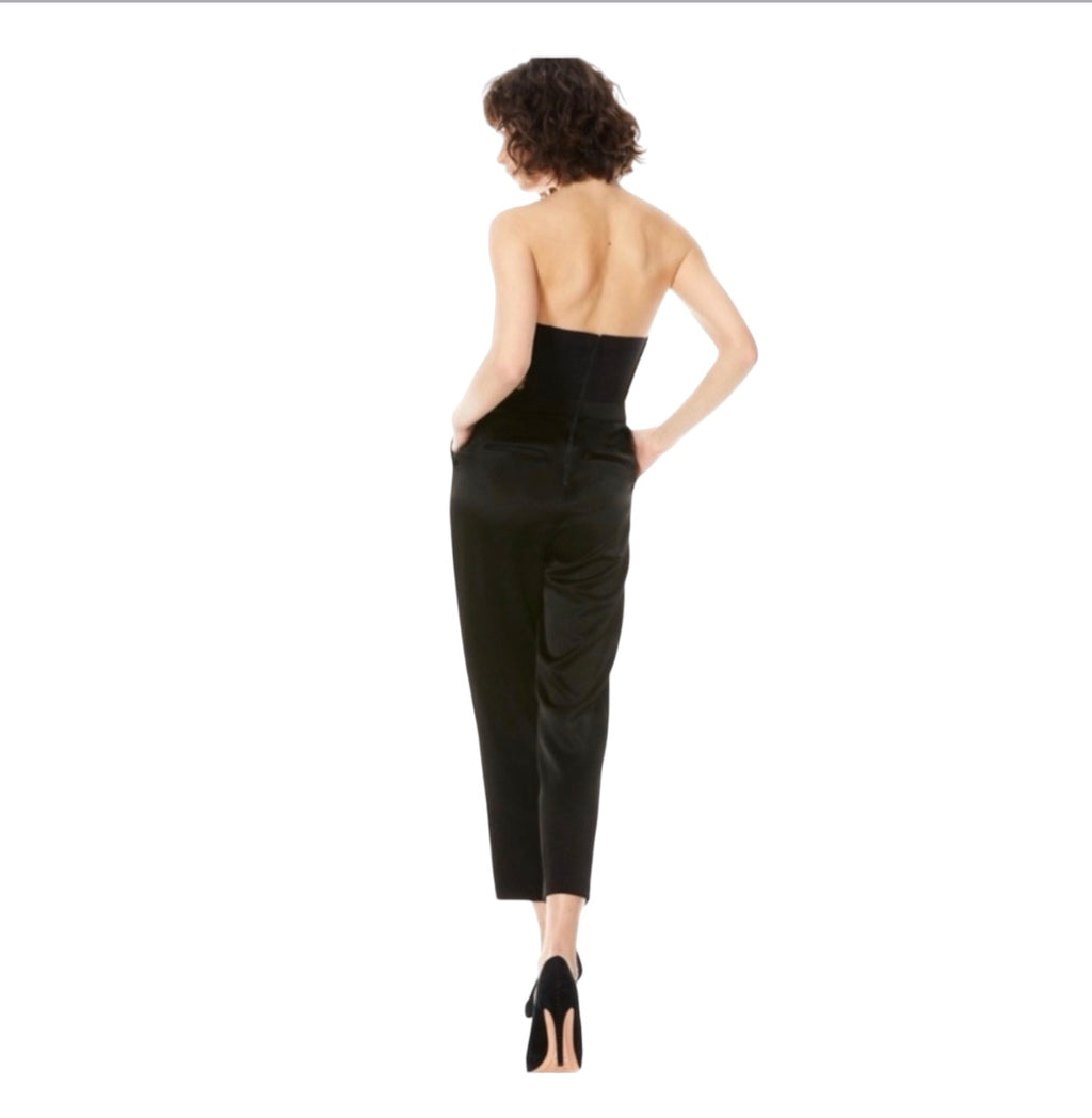 ALICE + OLIVIA Jeri
Embellished Jumpsuit Gold and Black size 8
