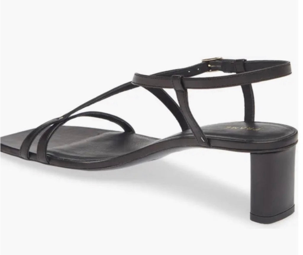 Frame Women's Le Braxton Strappy Black Sandal Sz 42 US 11