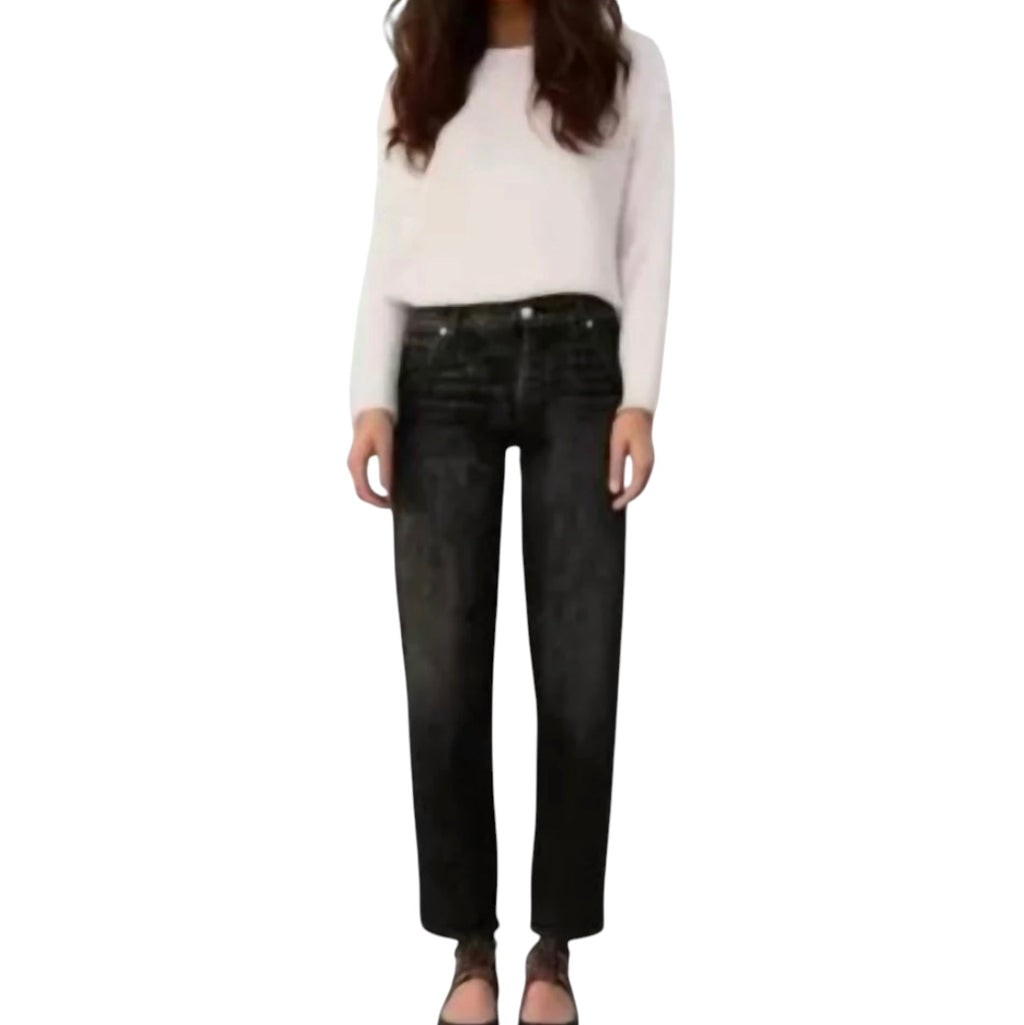 Daily Blue Mantra Wide Barrel Jean in Onyx Sz 25