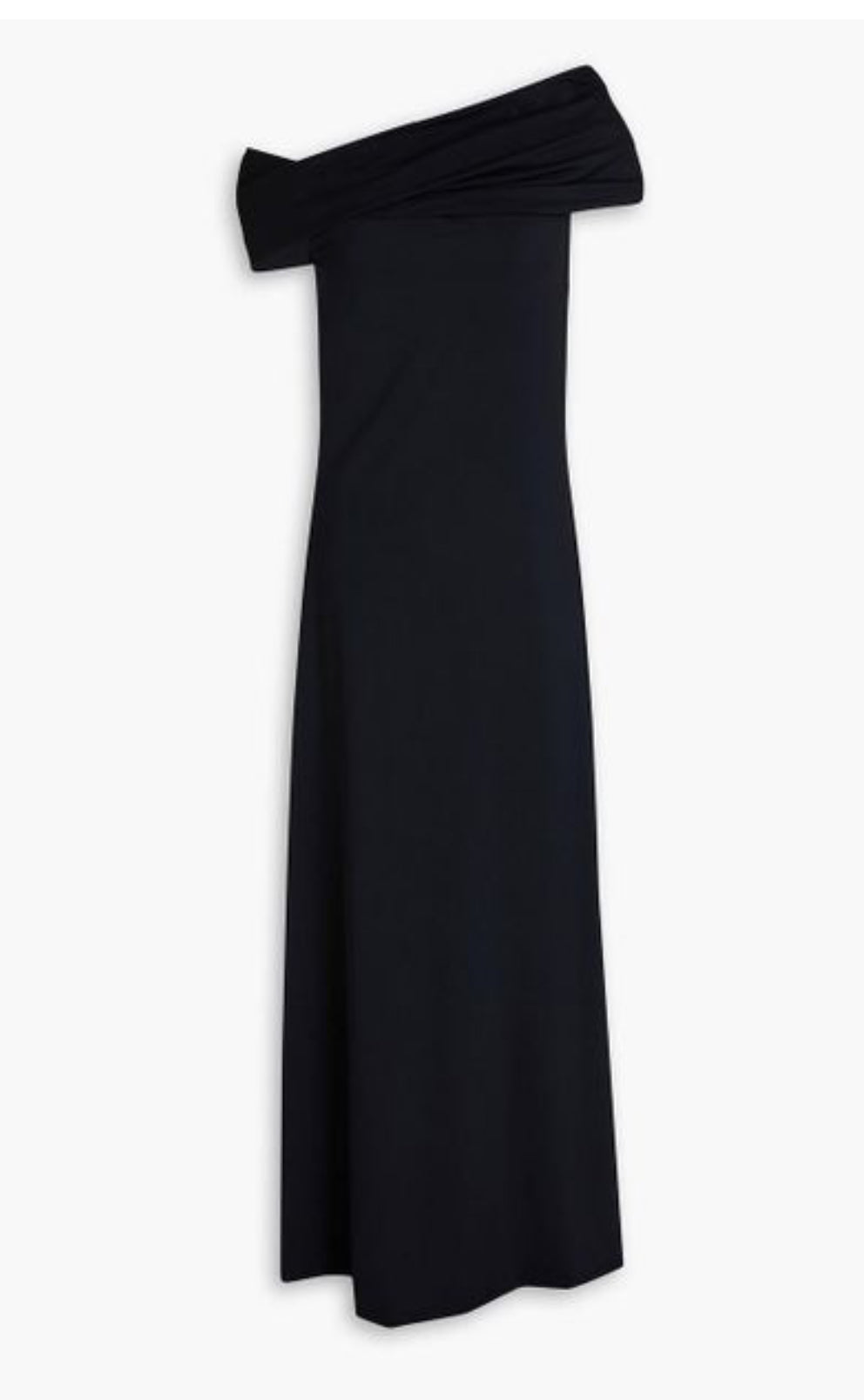 RÓHE
One-shoulder stretch-jersey maxi dress black Sz 40 US 8 $618