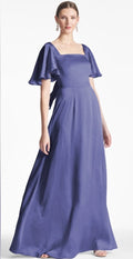 Sachin & Babi Aurora Flutter Sleeve Gown Deep Cobalt Size 2 $325