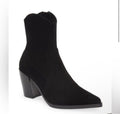 Jeffrey Campbell Jolena Black Suede Leather Western Ankle Bootie Sz 5.5 $200