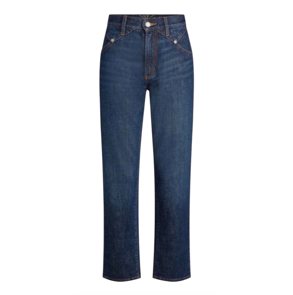 Daily Blue Nidra High-Rise Slim Barrel Jeans
