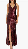 Dress the Population
Iris Sequin Gown in Port (wine) Sz XS $298
