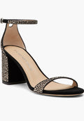 Stuart Weitzman
Nudist Shine Block 75
Sandal Jet Hematite/ Black Sz 10 $795