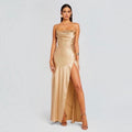 Retrofete Emery Crystal
Sequin Embellished Maxi Dress in Nude Sz Large