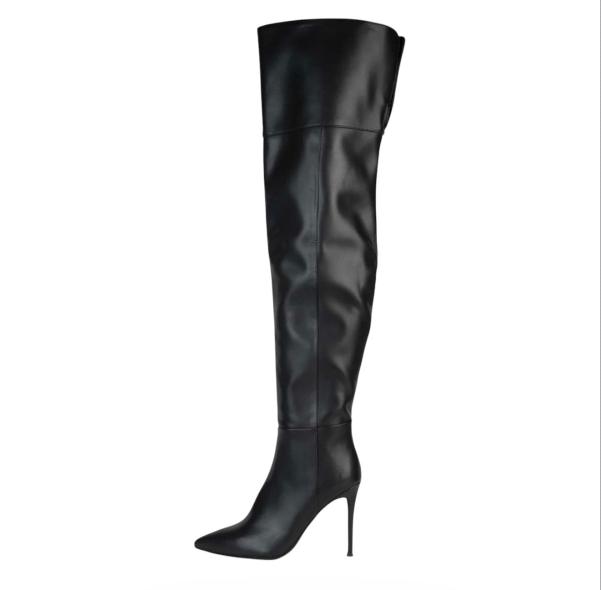 Jeffrey Campbell Pillar Over the Knee Black Stiletto Boot Sz 5.5