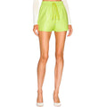 A.L.C. Rex Faux Leather Shorts in Green Kick Sz 6