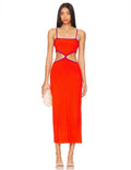L*Space Libra Dress in Pimento & Berry Sz Large $139
