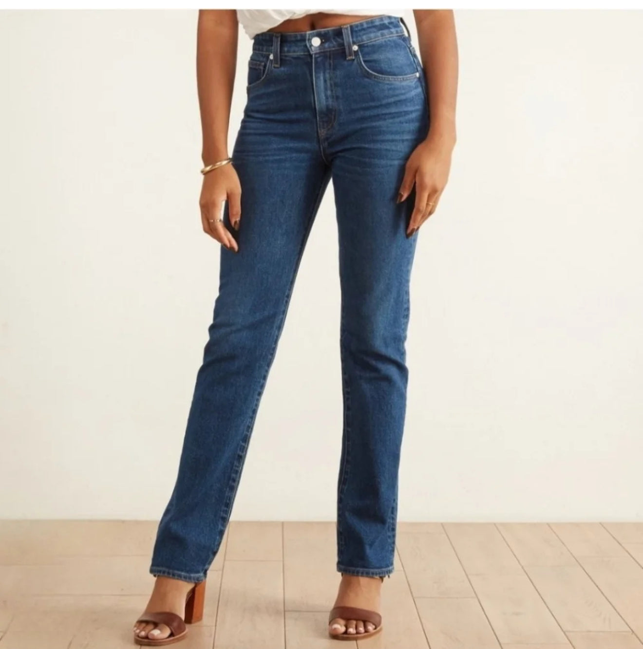 CQY Candid High Rise Slim Jeans in Thoughtful Sz 27 $260