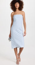 Amanda Uprichard Shiran Dress in
Meadow Plaid Sz Medium $211