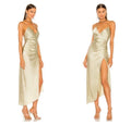 Ser.o.ya Emma Midi Silk Dress in Sage Medium $395