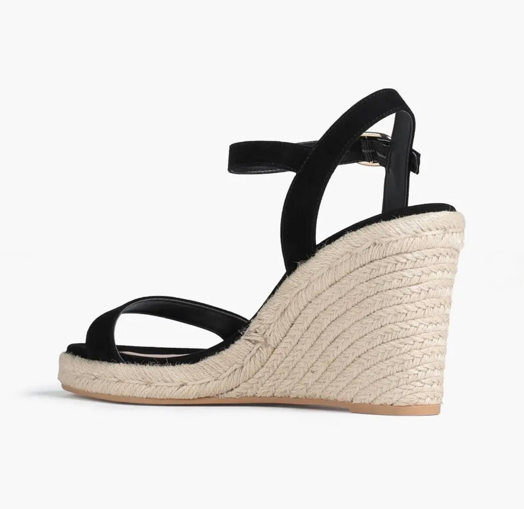 STUART WEITZMAN
Teddi Espadrille Wedge Sandals - Black Sz 9.5 $395