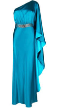 SACHIN & BABI
Zahara One-Shoulder Satin Gown in Tourmaline Sz 8 
$1,095