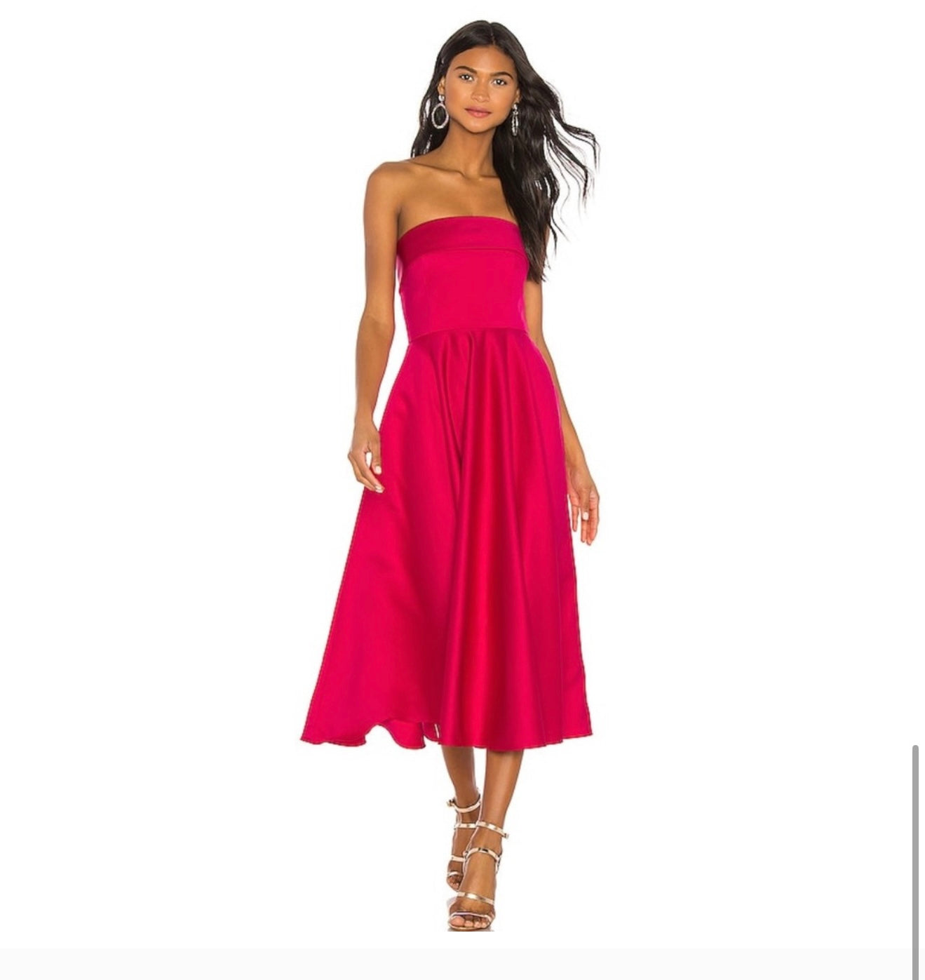 Jay Godfrey Pettigrew Strapless
Midi Dress In Pink Sz 4 $345