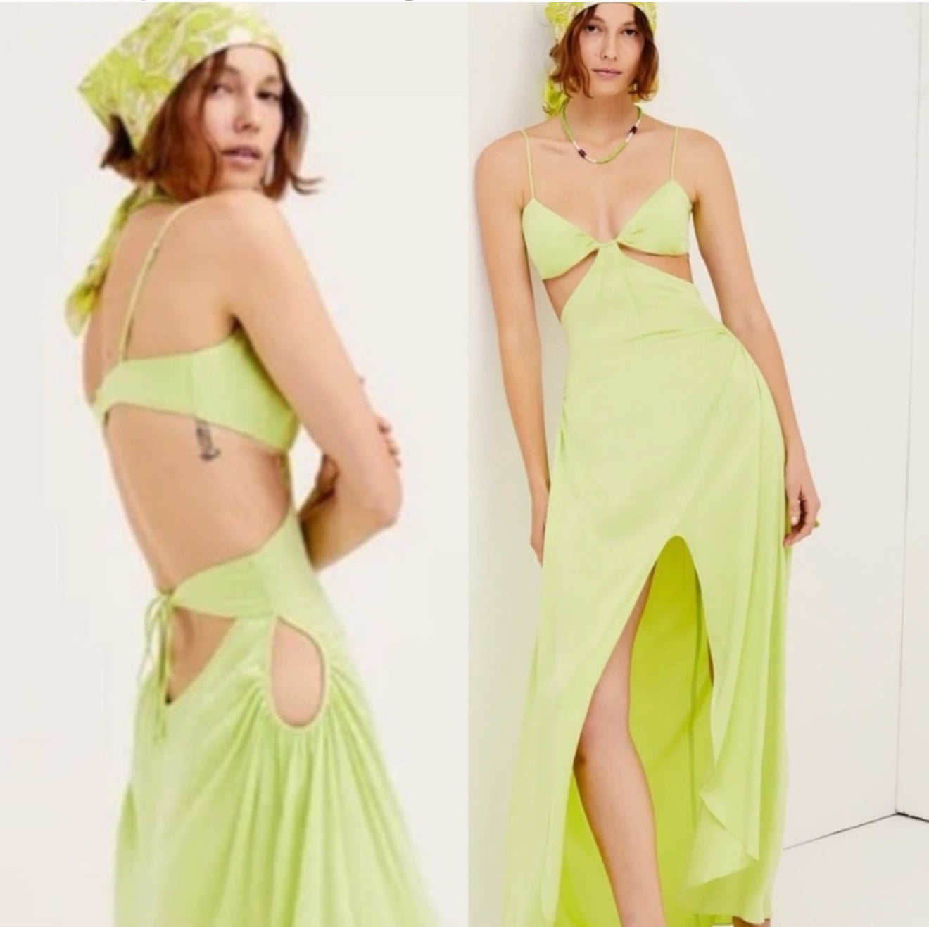 For Love & Lemons Toni Cut Out
Maxi Dress Sz Small $297