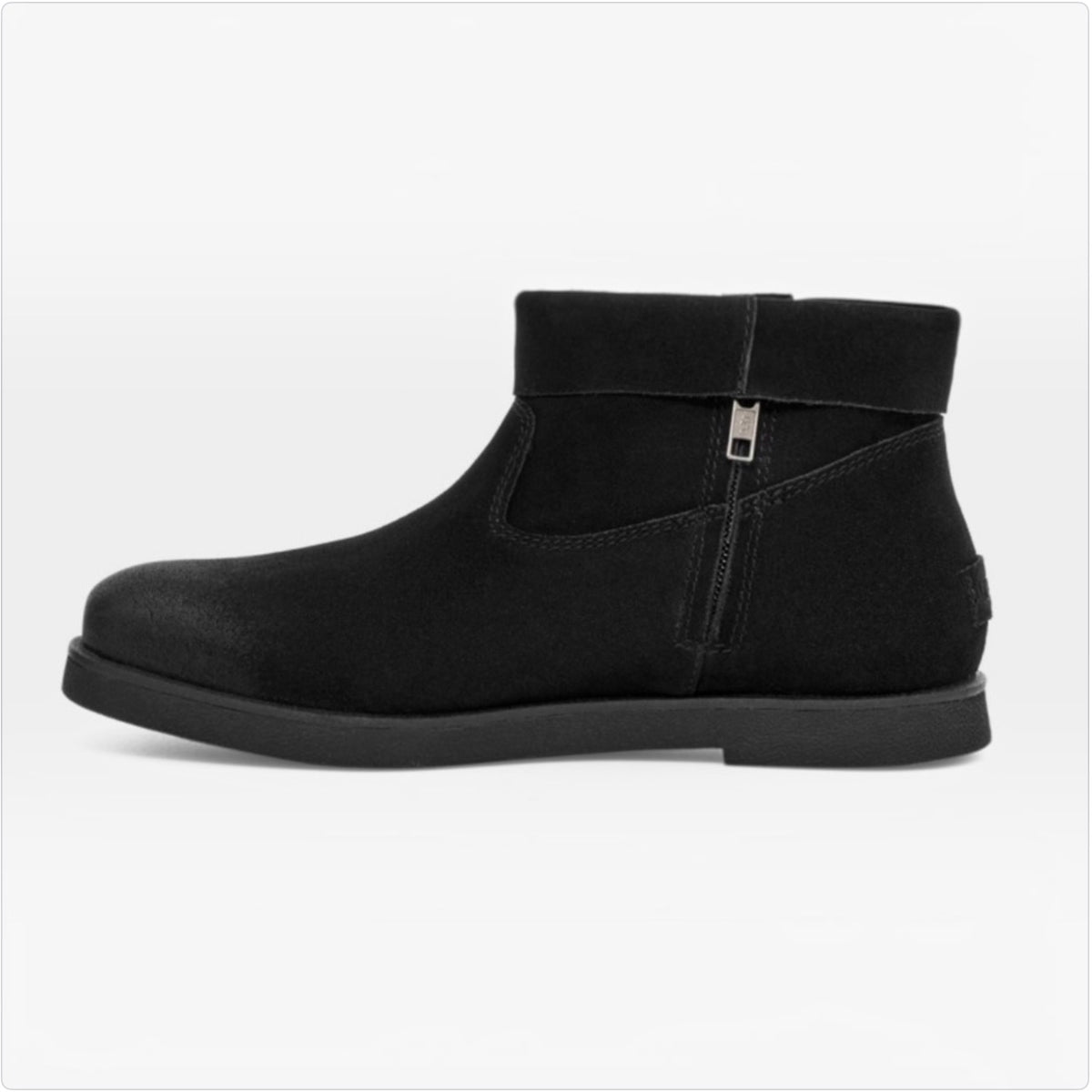 UGG Josefine Cuff Ankle Boot Black Suede Size 8.5