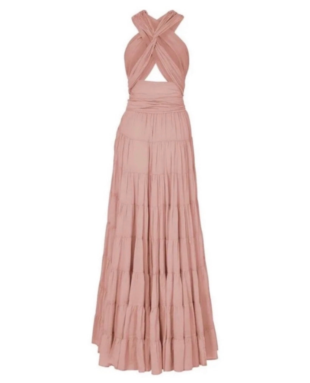 ERIKA PENA Selma Bohemian
Maxi Dress in Warm Sand Sz Large/XL $488