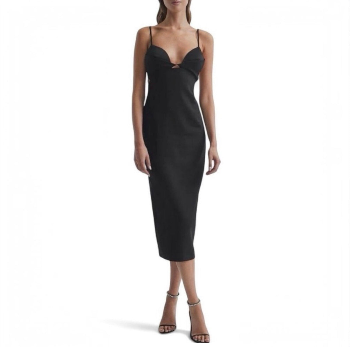 Reiss Rochelle Strappy Midi
Dress in Black Sz 2