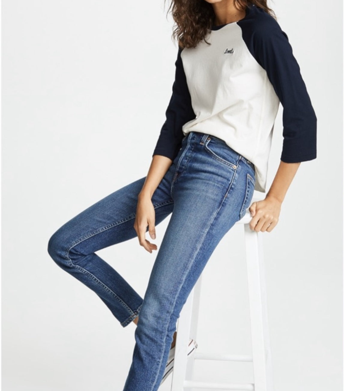 NWT RE/DONE High Rise Comfort
Stretch Ankle Crop Jeans Sz 24