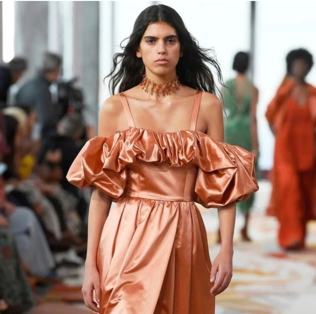 Ulla Johnson Lelita Midi Dress in Copper Sz 4
